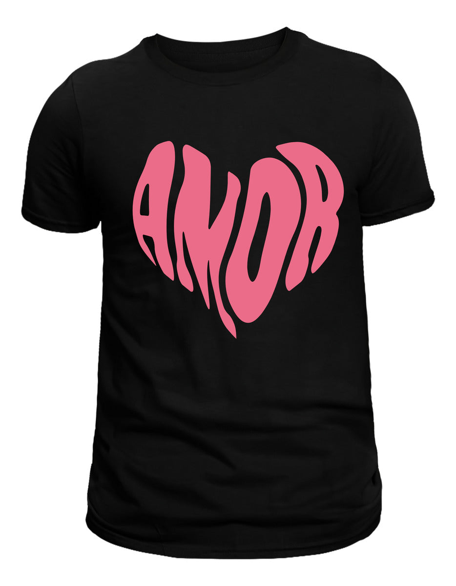 Women's Black T-Shirt - Love Heart | Urban Minimalism