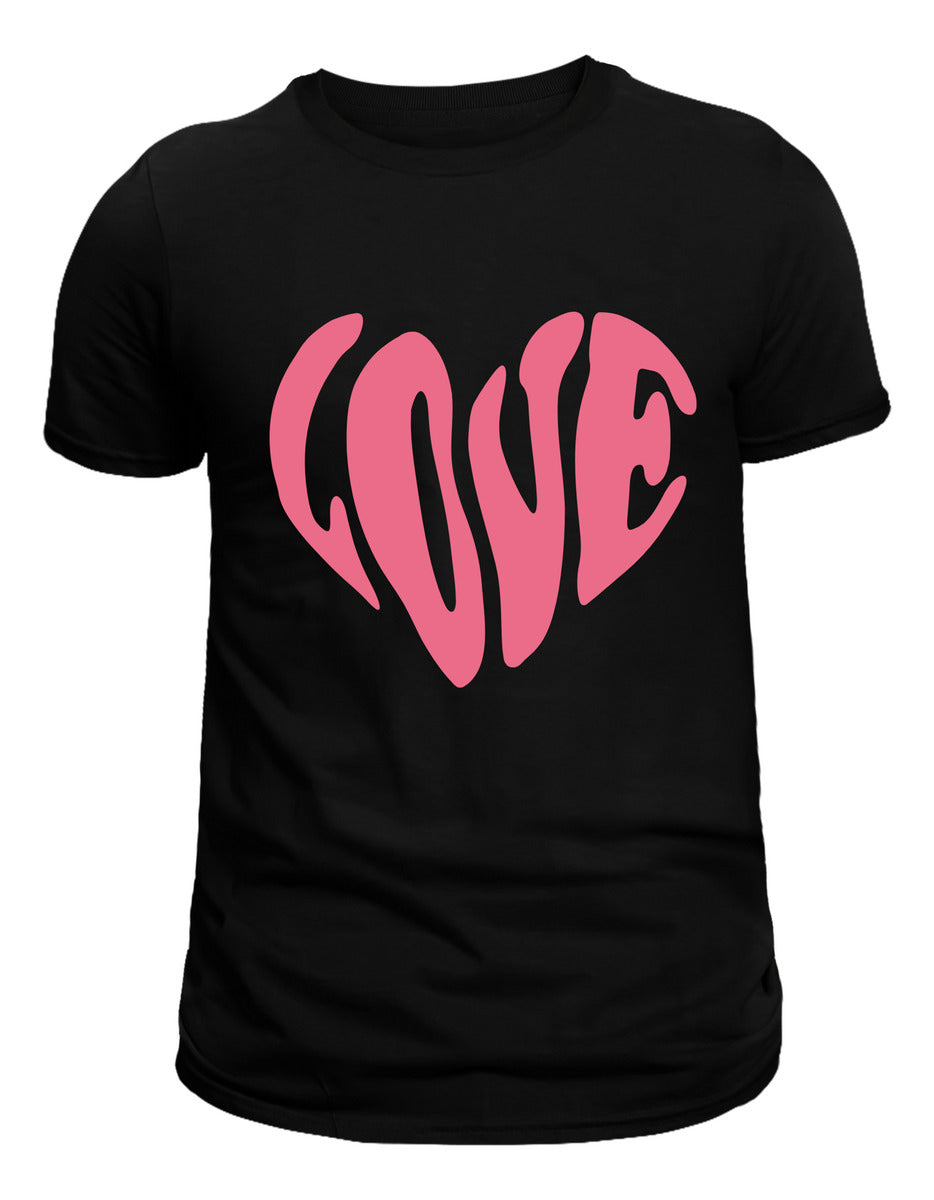 Women's Black T-Shirt – LOVE Print | Urban Minimalism