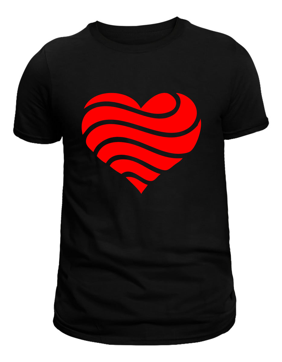 Women's T-shirt – Wavy Heart | Artistic Love Design | Urban Minimalism