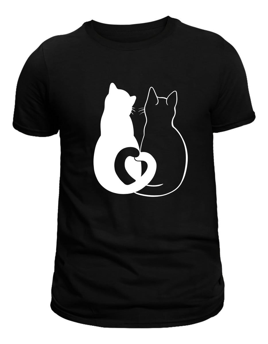 Women's Black T-Shirt – Loving Cats | Urban Minimalism